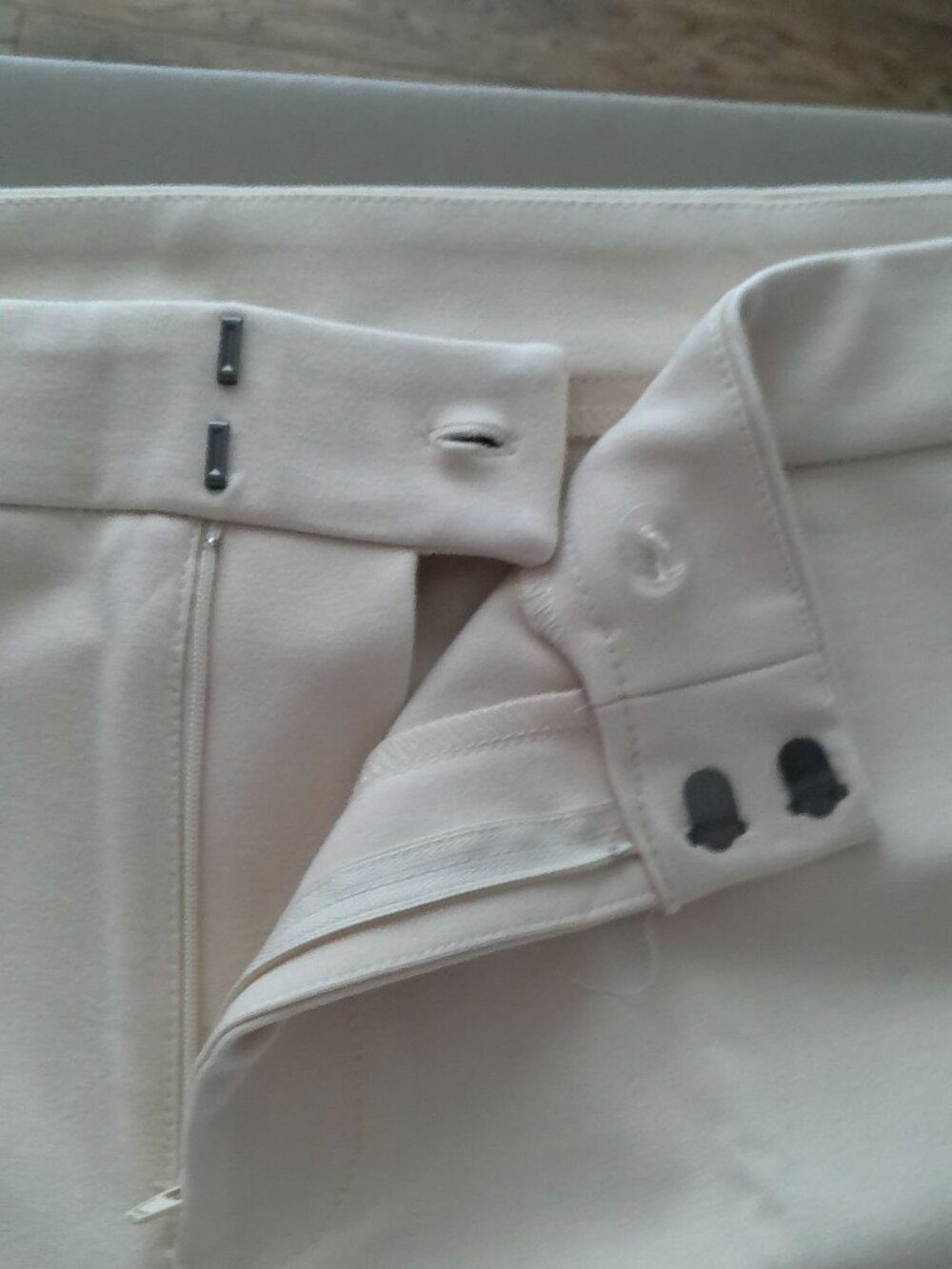 G by GIULIANA Trouser Ponte Knit High Rise Wide Leg "Soft Sand" NWOT XL - Picture 4 of 11